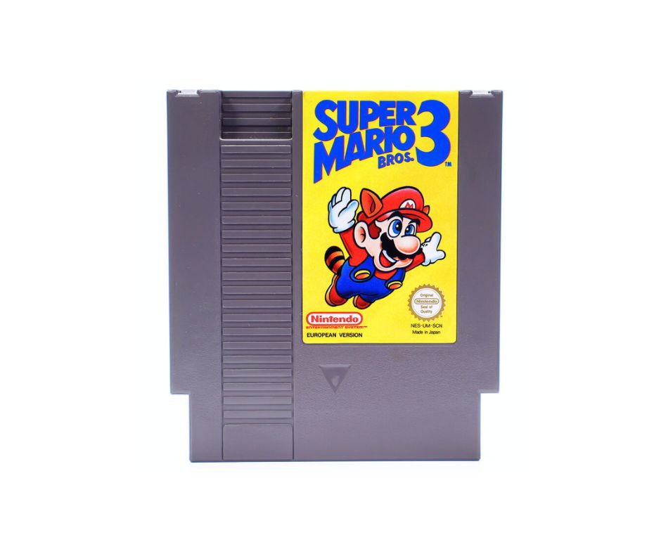 Bilde av Original Super Mario Bros. 3 spill kassett til NES konsollen
