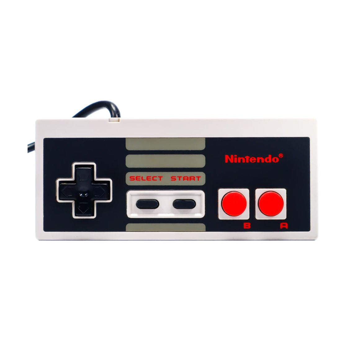 Bilde av en original Nintendo NES 8-bit kontroller