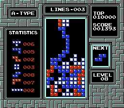 Tetris - NES spill - Retrospillkongen