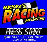 Mickey's Racing Adventure - Gameboy Color spill - Retrospillkongen