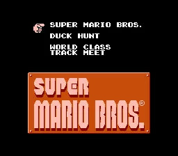 Super Mario Bros. / Duck Hunt / Track Meet - NES spill (NTSC, USA) - Retrospillkongen