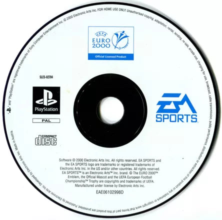 UEFA Euro 2000 - PS1 Spill - Retrospillkongen