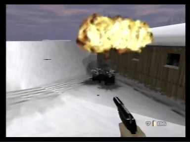 007 Golden Eye Players Choice Utgave - N64 spill (I eske) - Retrospillkongen