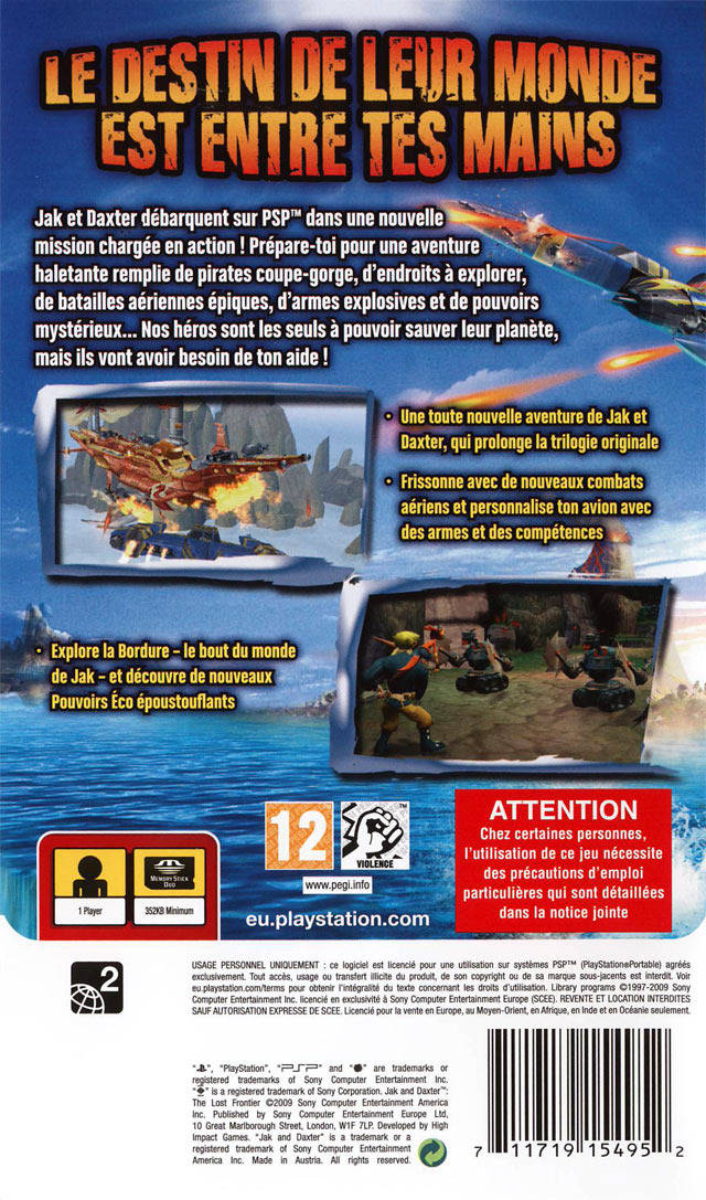 Jak and Daxter: The Lost Frontier - PSP spill - Retrospillkongen