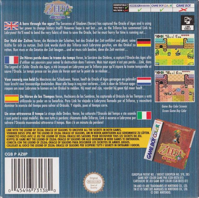 The Legend of Zelda: Oracle of Ages - GBC spill - Retrospillkongen