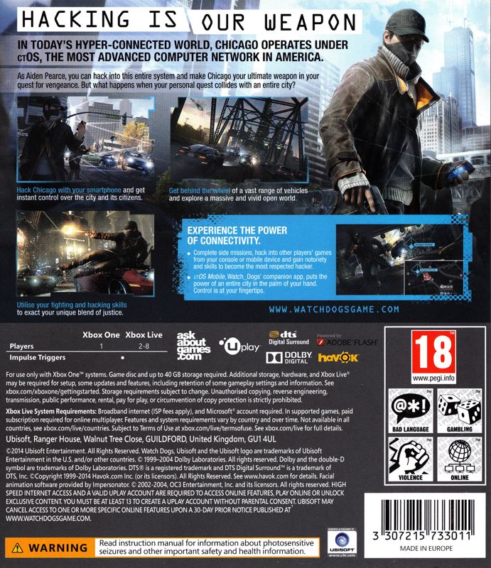 Watch Dogs - Xbox One spill - Retrospillkongen