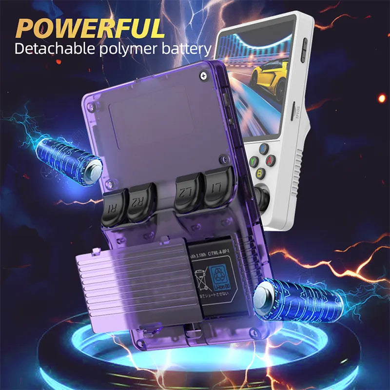 R36S Plus - Retro Spill Konsoll, Open Source, 128GB, med 20.000+ spill - Retrospillkongen