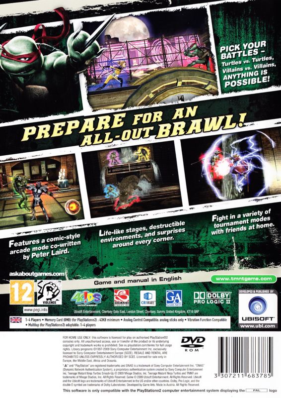 Teenage Mutant Ninja Turtles: Smash-Up - PS2 spill - Retrospillkongen