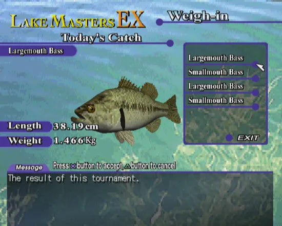 Lake Masters Ex - PS2 spill - Retrospillkongen