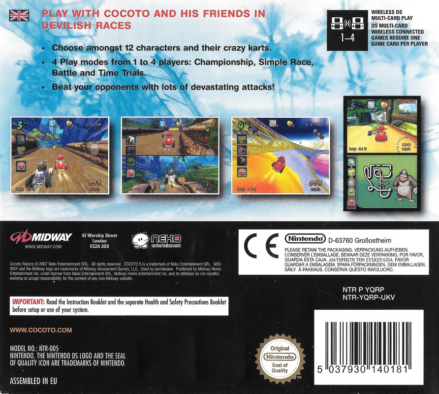 Cocoto Racers - Nintendo DS spill - Retrospillkongen
