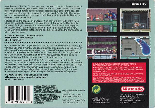 Mega Man X - SNES spill - Retrospillkongen