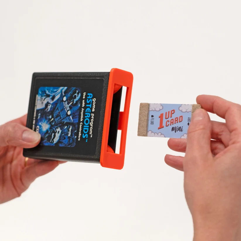 1UPcard Mini Rensekort til Spillkassetter - Retrospillkongen