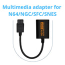 1080P HDMI Retro Spillkonsoll-Adapter Omformer Upscaler for NGC/N64/SNES/SFC - Retrospillkongen