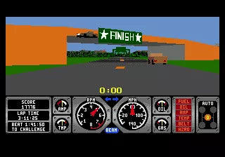 Hard Drivin' - SEGA Mega Drive spill - Retrospillkongen