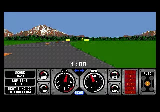 Hard Drivin' - SEGA Mega Drive spill - Retrospillkongen