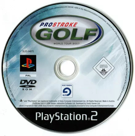 ProStroke Golf: World Tour 2007 - PS2 spill - Retrospillkongen