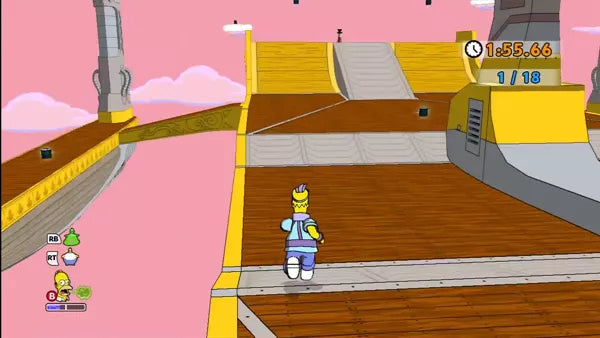 The Simpsons Game - Xbox 360 spill - Retrospillkongen