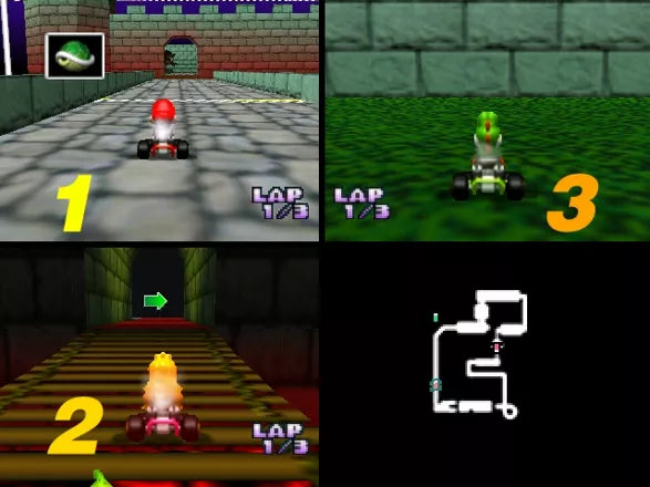 Renovert Mario Kart 64 - N64 spill - Retrospillkongen