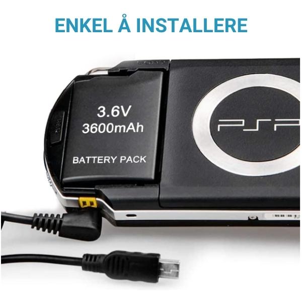 3.6V, 3600mAh Li-ion Batteri for PSP-1000 Serie - Retrospillkongen