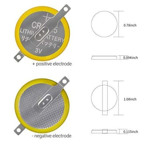 CR2025 GameBoy Lithium Cell Batteri (3V) - 10 pakning - Retrospillkongen