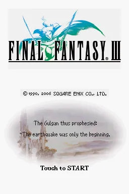 Final Fantasy III - Nintendo DS spill - Retrospillkongen