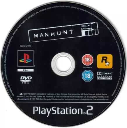 Manhunt - PS2 spill - Retrospillkongen