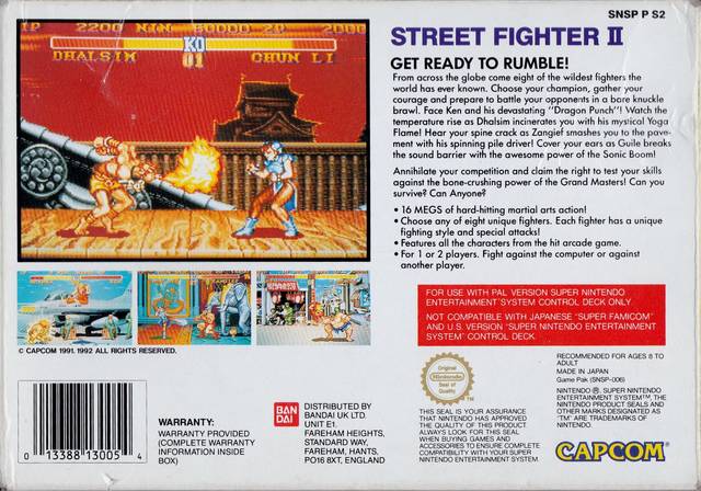 Street Fighter II - SNES spill - Retrospillkongen