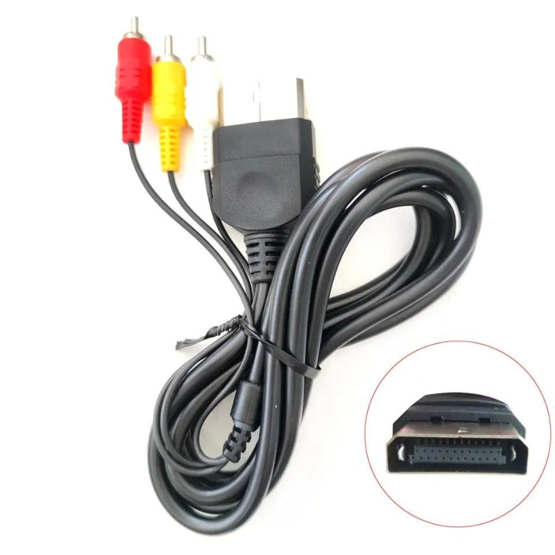 Xbox AV-kabel | Lyd- og Videokabel | RCA-kompositt | 1,8 meter - Retrospillkongen