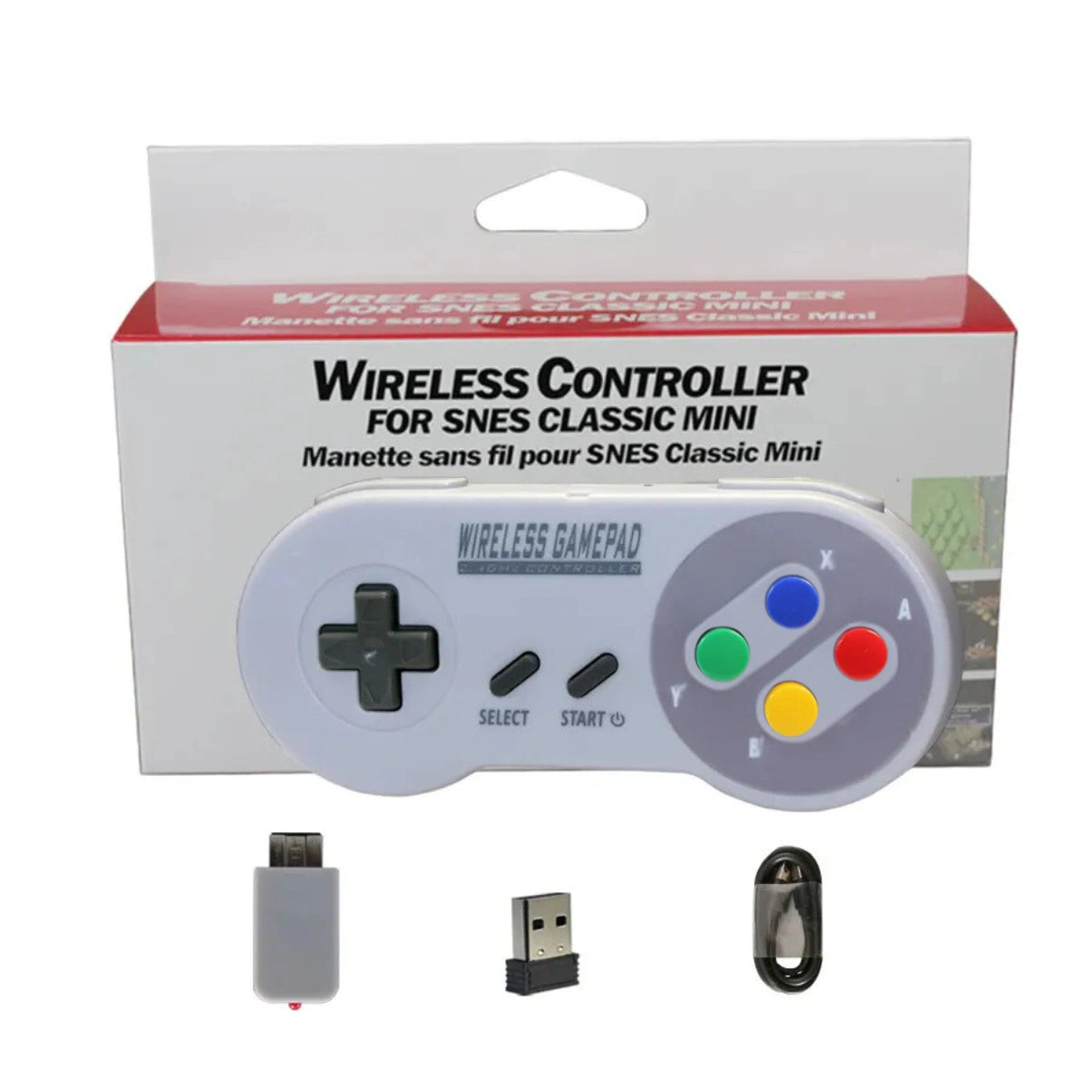 Trådløs Kontroll til Mini Super Nintendo - SNES Mini - Retrospillkongen