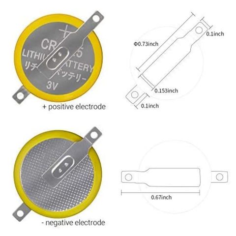 CR2025 GameBoy Lithium Cell Batteri (3V) - 10 pakning - Retrospillkongen