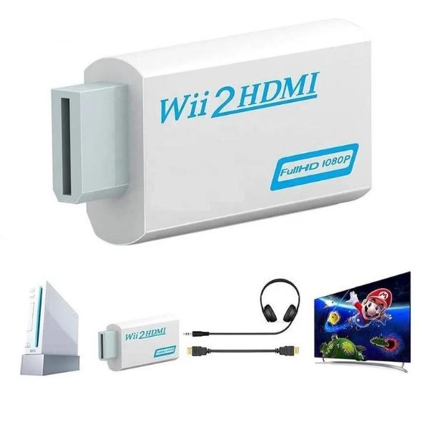Wii til HDMI konverter Adapter for Nintendo Wii - Full HD 1080p - Retrospillkongen