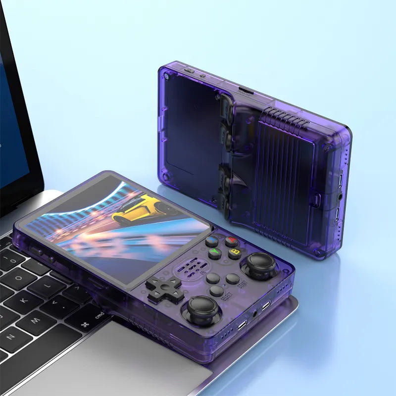 R36S Plus - Retro Spill Konsoll, Open Source, 128GB, med 20.000+ spill - Retrospillkongen