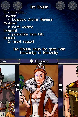 Sid Meier's Civilization: Revolution - Nintendo DS spill - Retrospillkongen