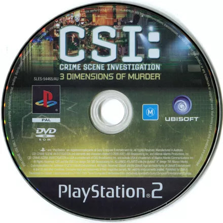 CSI: Crime Scene Investigation - 3 Dimensions of Murder - PS2 spill - Retrospillkongen