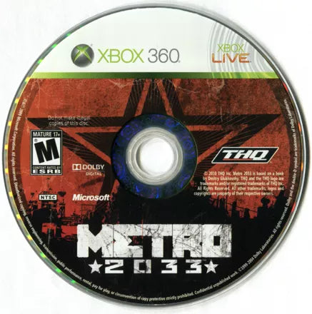 Metro 2033 - Xbox 360 spill - Retrospillkongen