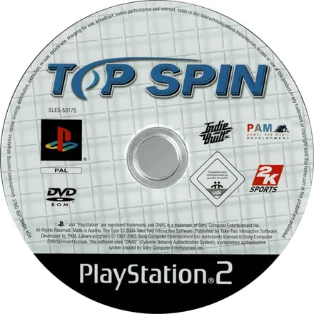 Top Spin - PS2 Spill - Retrospillkongen