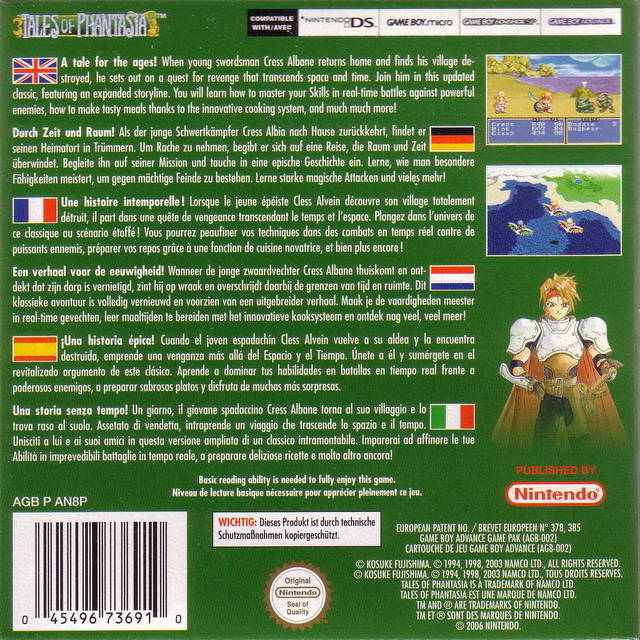 Tales of Phantasia - GBA spill - Retrospillkongen