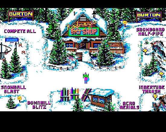 Ski or Die - NES spill (I eske) - Retrospillkongen