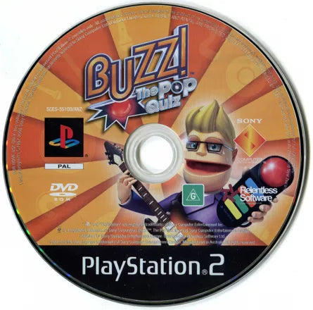 Buzz! The Pop Quiz - PS2 spill - Retrospillkongen