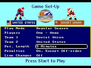 NHL Hockey - SEGA Mega Drive spill - Retrospillkongen