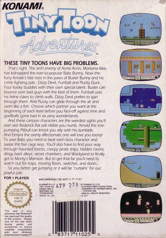 Tiny Toon Adventures - NES spill - Retrospillkongen