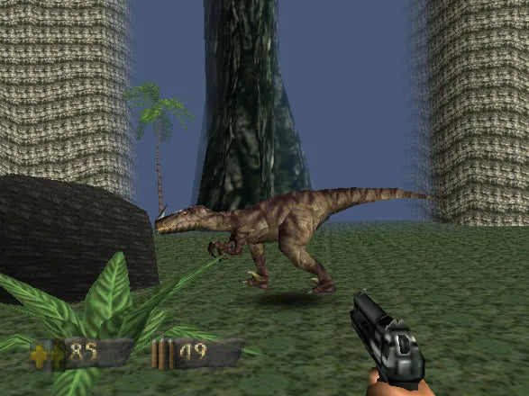 Turok Dinosaur Hunter - N64 spill (i eske) - Retrospillkongen