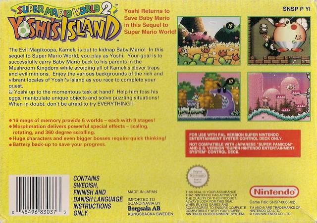 Super Mario World 2: Yoshi's Island - SNES spill - Retrospillkongen