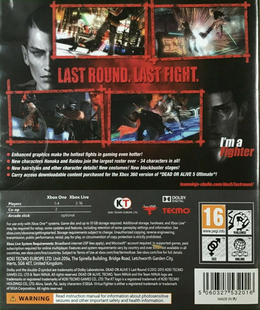 Dead or Alive 5: Last Round - Xbox One spill - Retrospillkongen