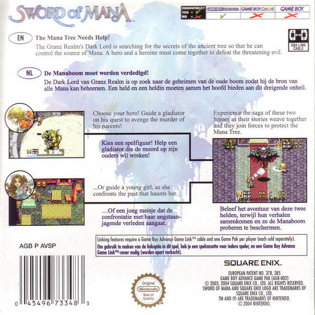 Sword of Mana - GBA spill - Retrospillkongen