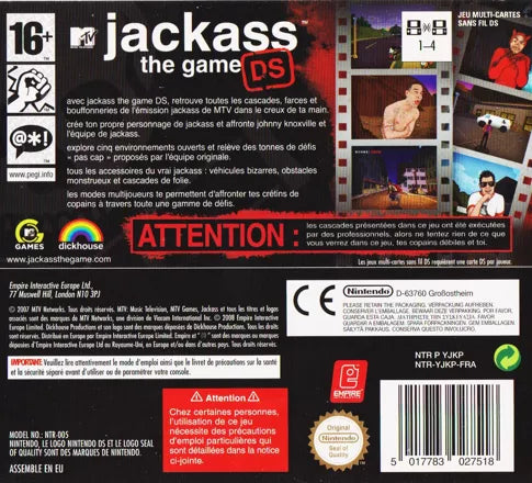 Jackass: The Game - Nintendo DS spill - Retrospillkongen