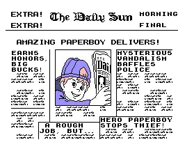 Paperboy - NES spill - Retrospillkongen