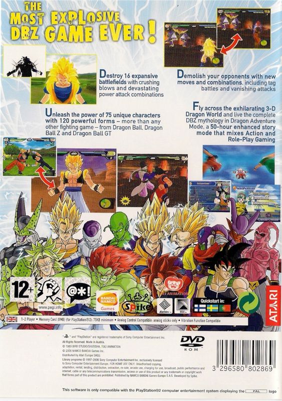 Dragon Ball Z: Budokai Tenkaichi 2 - PS2 spill - Retrospillkongen