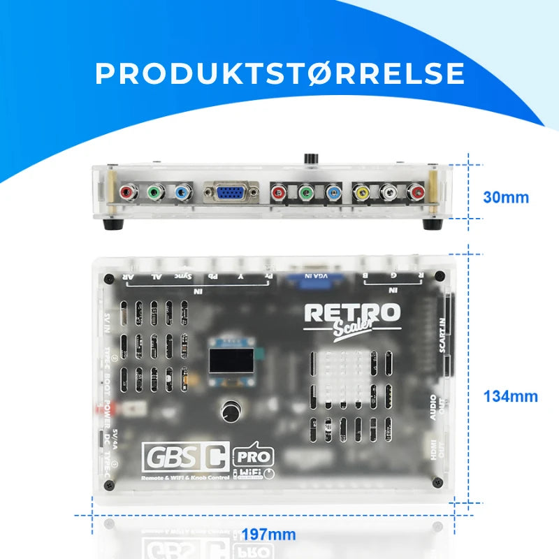 RetroScaler GBSC Video UpScaler Omformer - Retrospillkongen