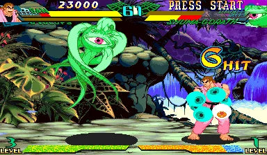 Marvel Super Heroes vs. Street Fighter - Sega Saturn spill (Japansk) - Retrospillkongen